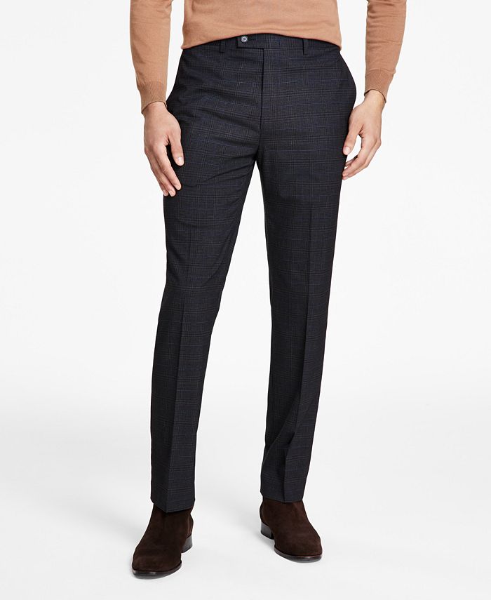 Calvin Klein Men's SlimFit Plaid Dress Pants Macy's