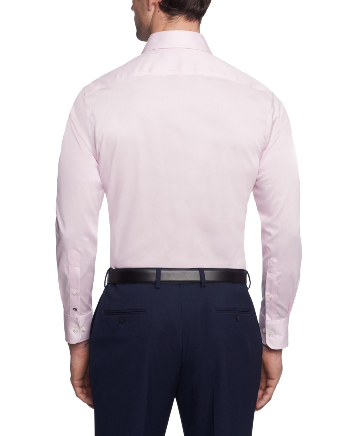 Tommy Hilfiger Men's Th Flex Slim Fit Wrinkle Free Stretch Twill Dress Shirt