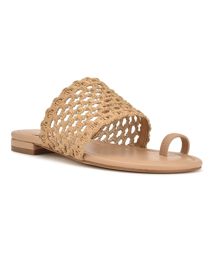 Women s Nolah Toe Ring Flat Casual Slide Sandals