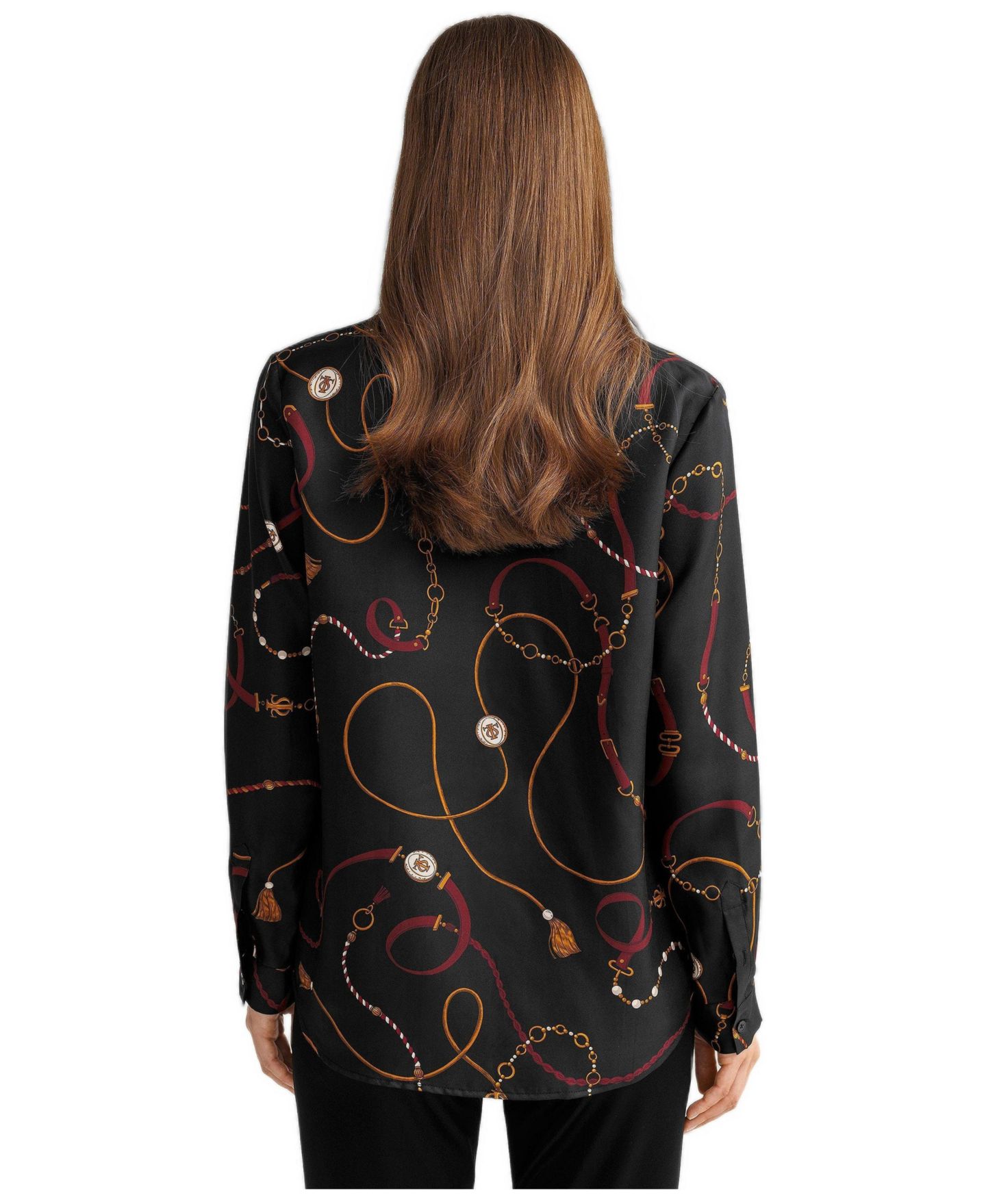Женская рубашка LILYSILK Louisville Print Silk, цвет: С принтом — фото 3