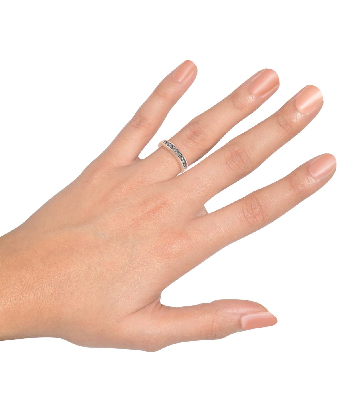 Diamond Channel Ring (1/2 ct. t.w.) 14k Yellow or Rose Gold