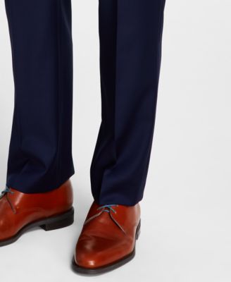 Men's Classic-Fit Wool-Blend Stretch Solid Suit Separates Pant