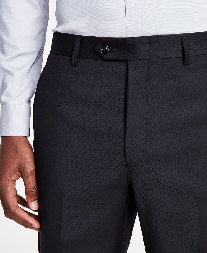 Michael Kors Men's Classic-Fit Wool-Blend Stretch Solid Suit Pants - Macy's