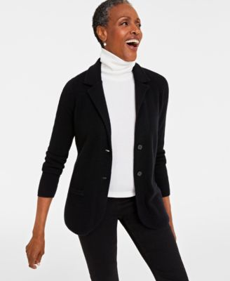 Charter Club Women s Petite 100 Cashmere Blazer Created for Macy s Macy s