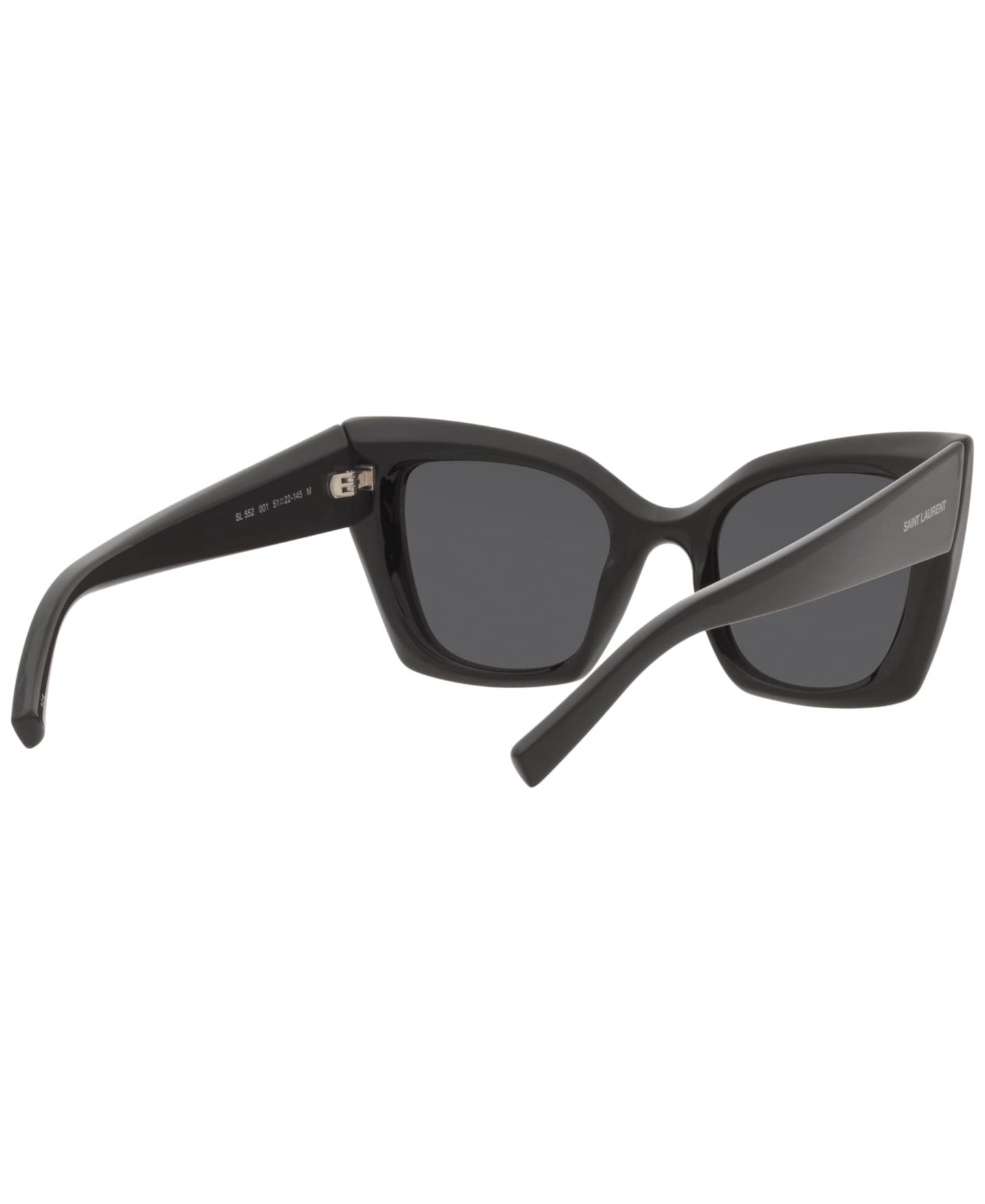 Женские солнцезащитные очки Saint Laurent Sunglasses, SL 552, цвет: Чёрный — фото 7