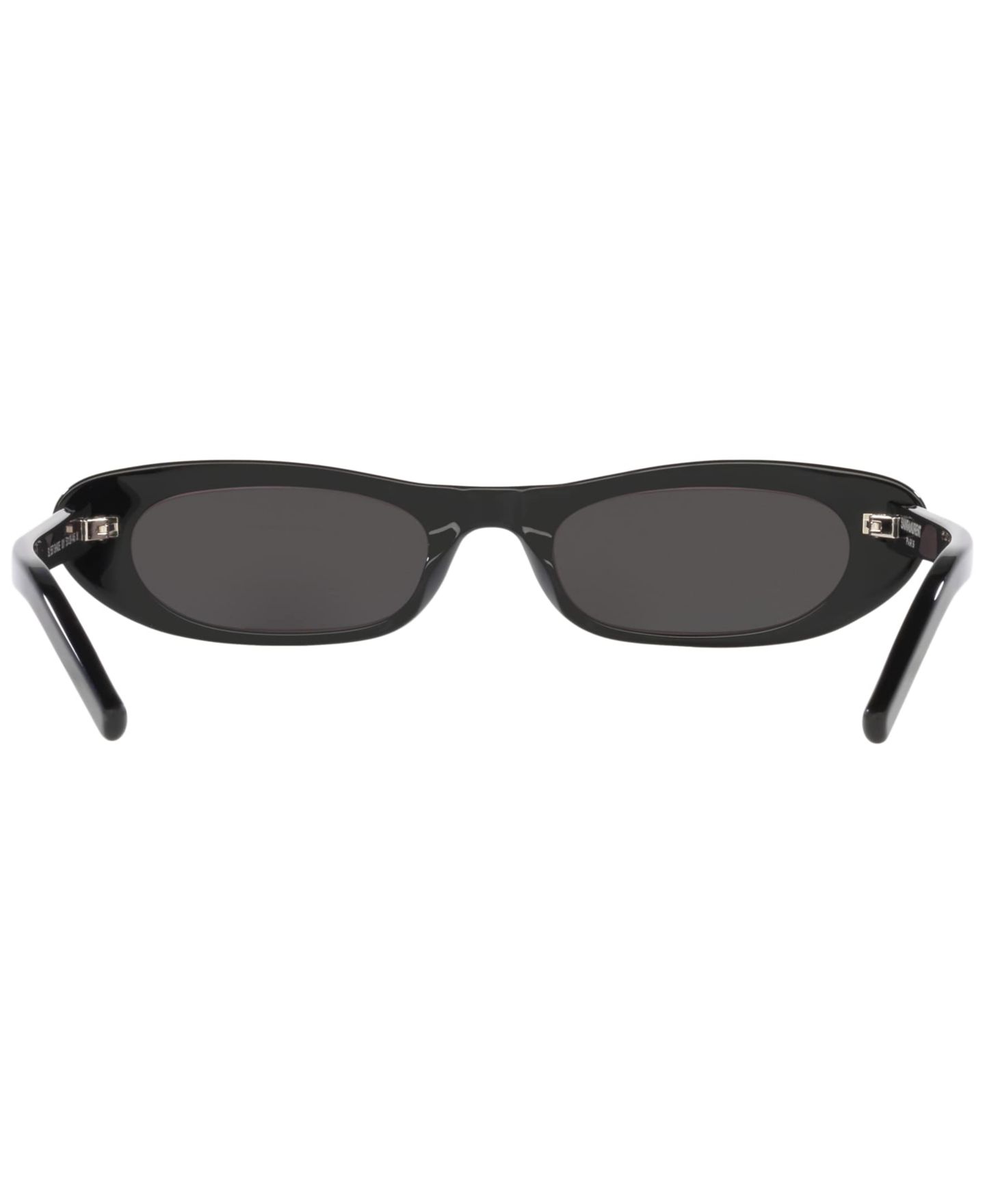 Женские солнцезащитные очки Saint Laurent Sunglasses, SL 557 Shade, цвет: Чёрный — фото 8