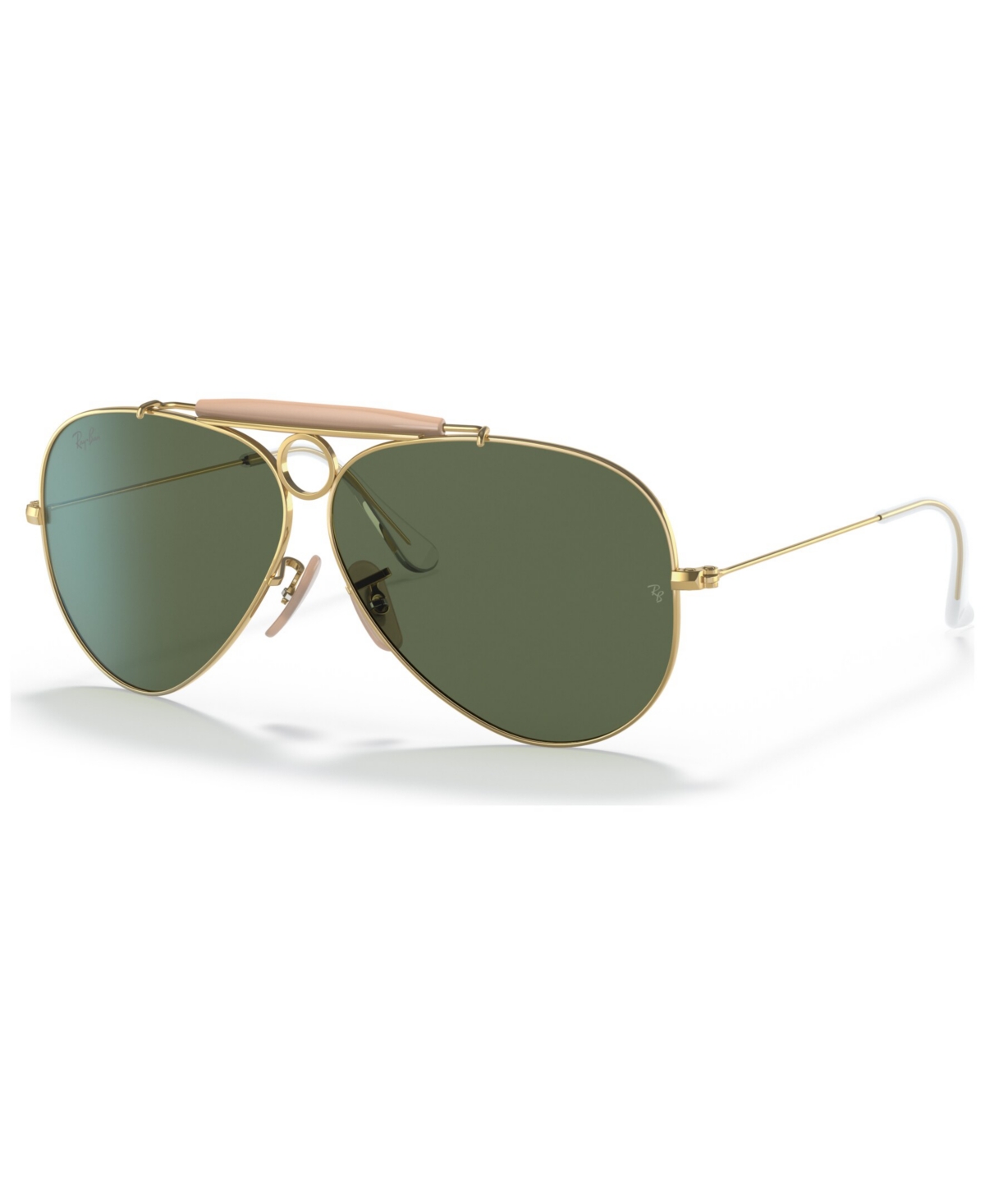 Ray Ban Unisex Outdoorsman Aviation Collection Sunglasses, Rb303058-x 58 In Gold-tone
