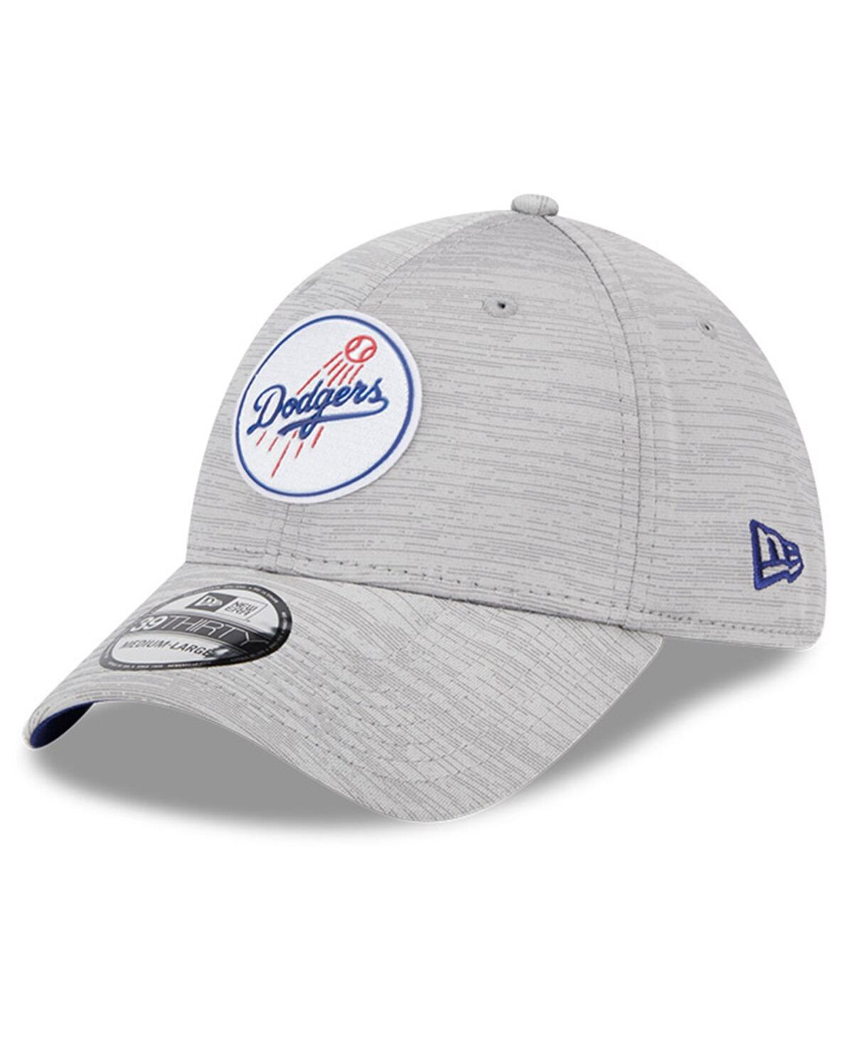 Shop New Era Men's  Gray Los Angeles Dodgers 2023 Clubhouse 39thirty Flex Hat