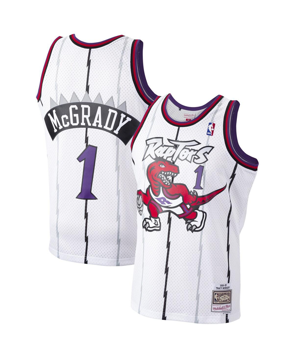 Men's Mitchell & Ness Tracy McGradyToronto Raptors 1998-99 Hardwood Classics Swingman Player Jersey - White