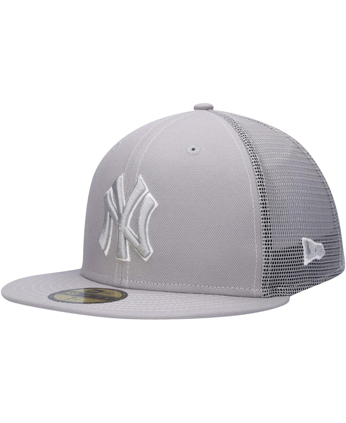 Shop New Era Men's  Gray New York Yankees 2023 On-field Batting Practice 59fifty Fitted Hat