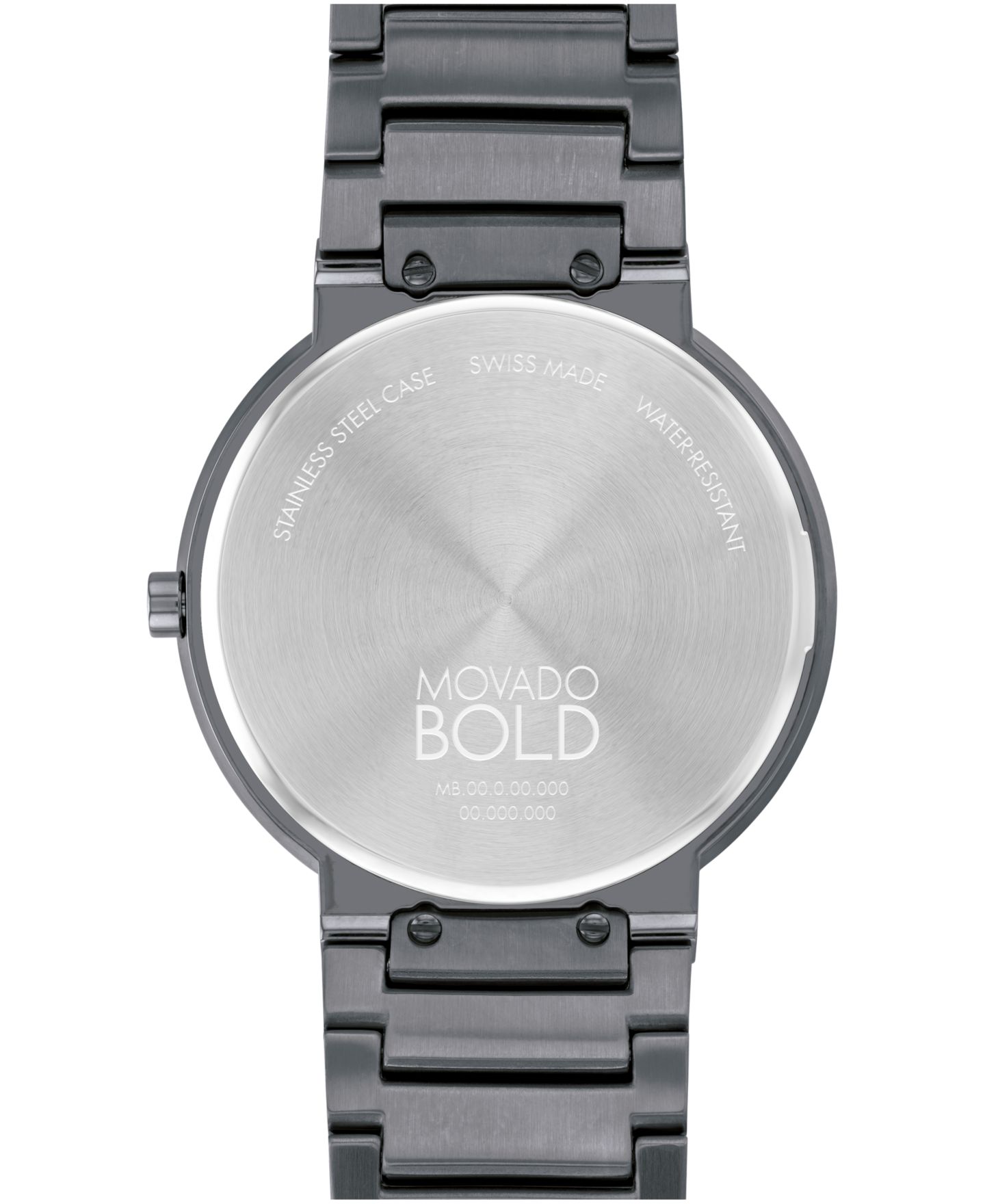 Мужские часы Movado Bold Horizon Swiss Quartz Ionic Plated Gray Steel 40mm — фото 3