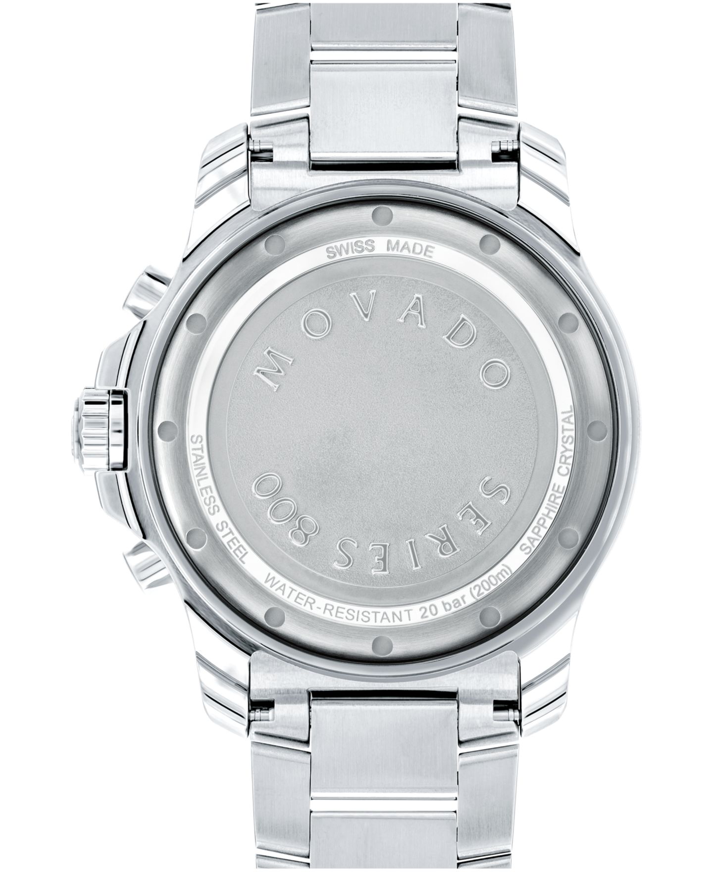 Мужские часы Movado Series 800 Swiss Quartz Chronograph Performance Silver-Tone Steel Watch 42mm — фото 4