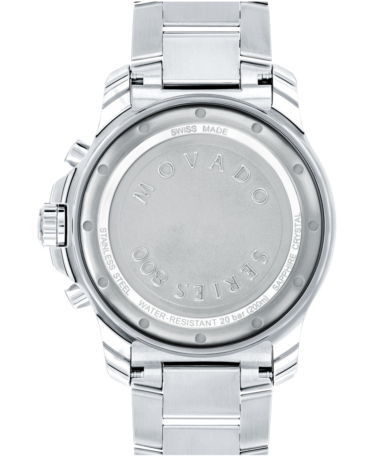 Shop Movado Men's Series 800 Swiss Quartz Chronograph Performance Silver-tone Steel Watch 42mm