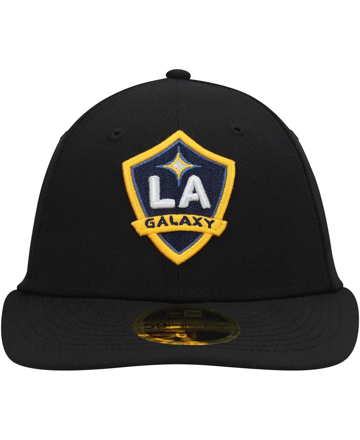 Shop New Era Men's  Black La Galaxy Primary Logo Low Profile 59fifty Fitted Hat