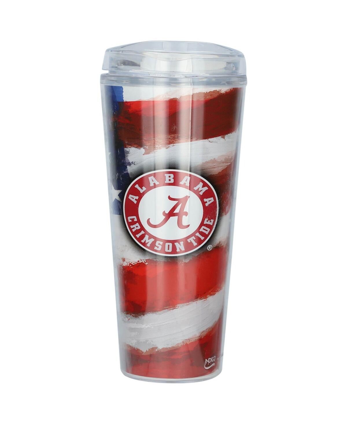 Shop Indigo Falls Alabama Crimson Tide 22 oz Tritan Americana Tumbler In Multi