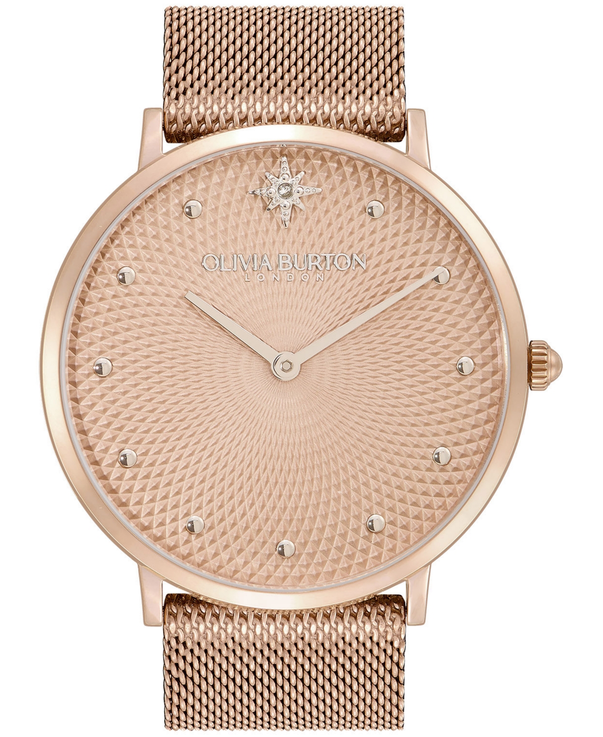 Shop Olivia Burton Women's Celestial Ultra Slim Carnation Gold-tone Steel Watch 40mm