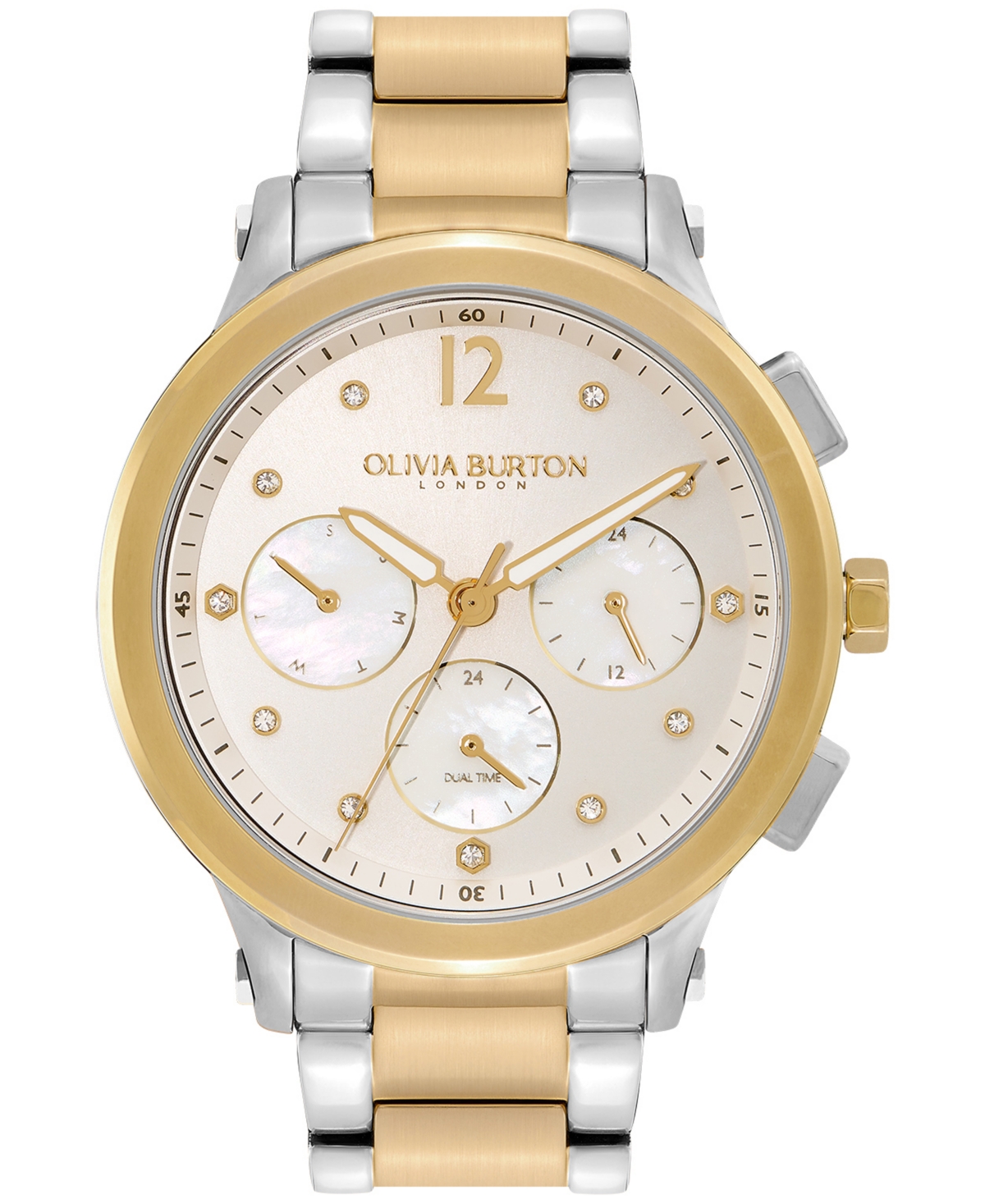 OLIVIA BURTON WOMEN'S SPORTS LUXE TWO-TONE STAINLESS STEEL WATCH 38MM