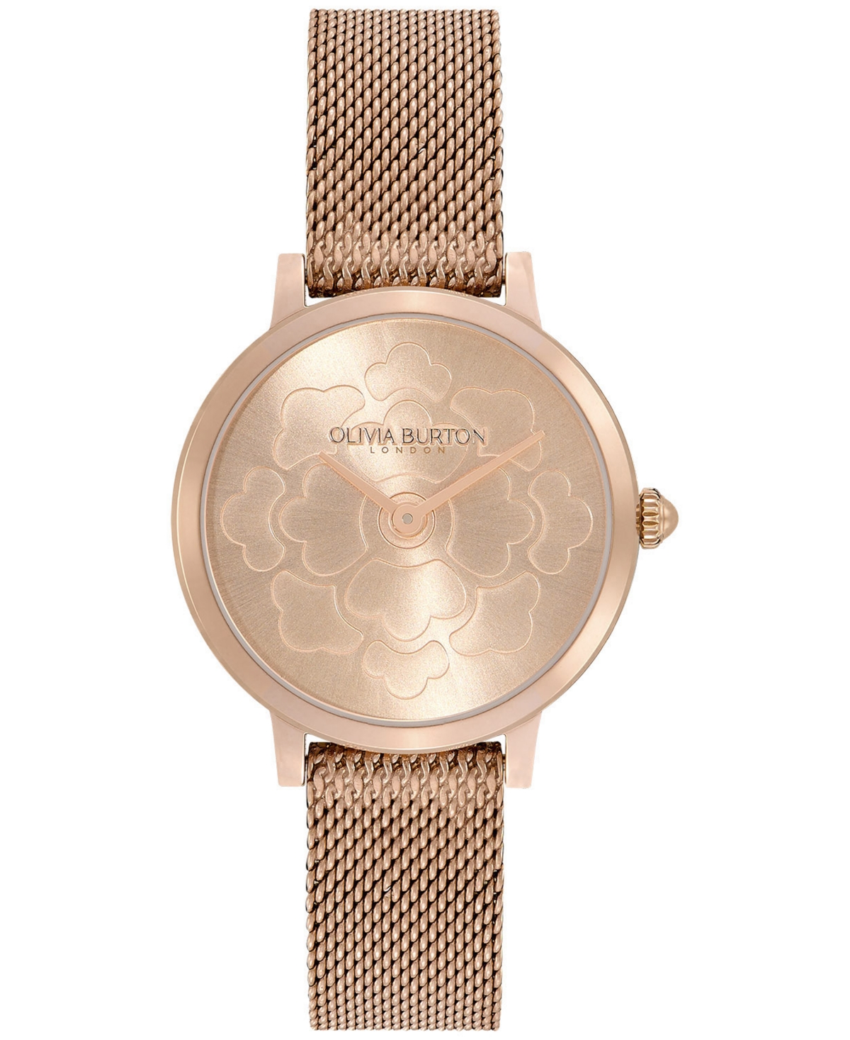 Women's Ultra Slim Floral Carnation Gold-Tone Steel Watch 28mm - Carnation Gold