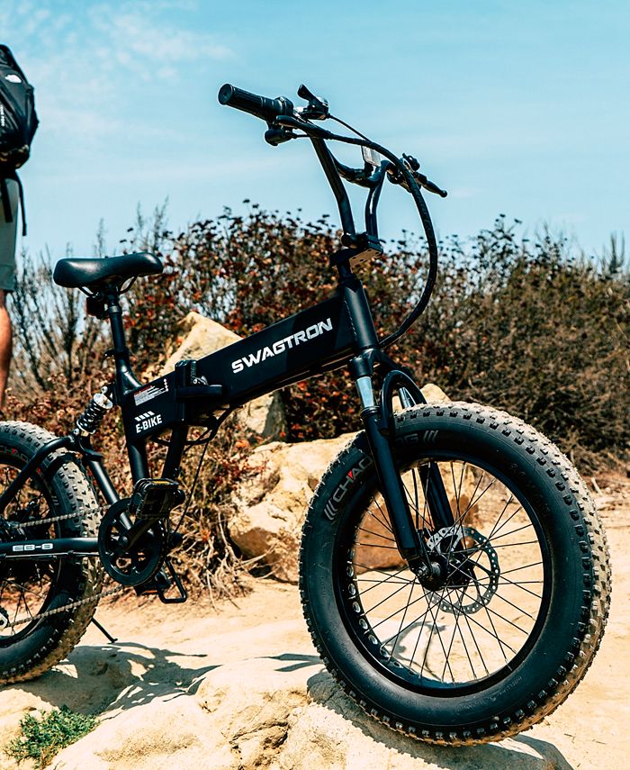 Swagtron EB8 Fat Tire Foldable OffRoad eBike 20" Wheels Shimano 7