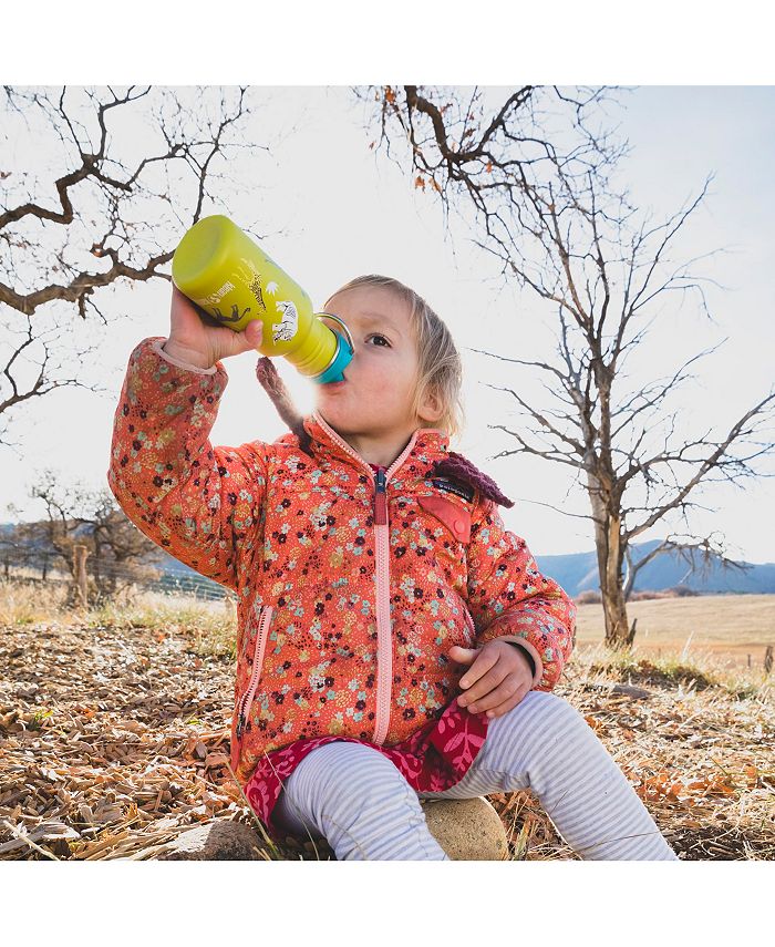 Klean Kanteen Kid Classic Stainless Steel Water Bottle w Sippy Cap 12 ...