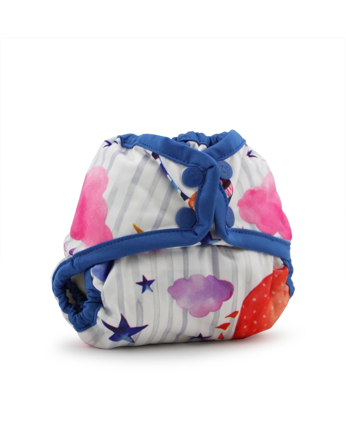 Kanga Care Babies' Rumparooz Reusable Newborn Cloth Diaper Cover Snap In White