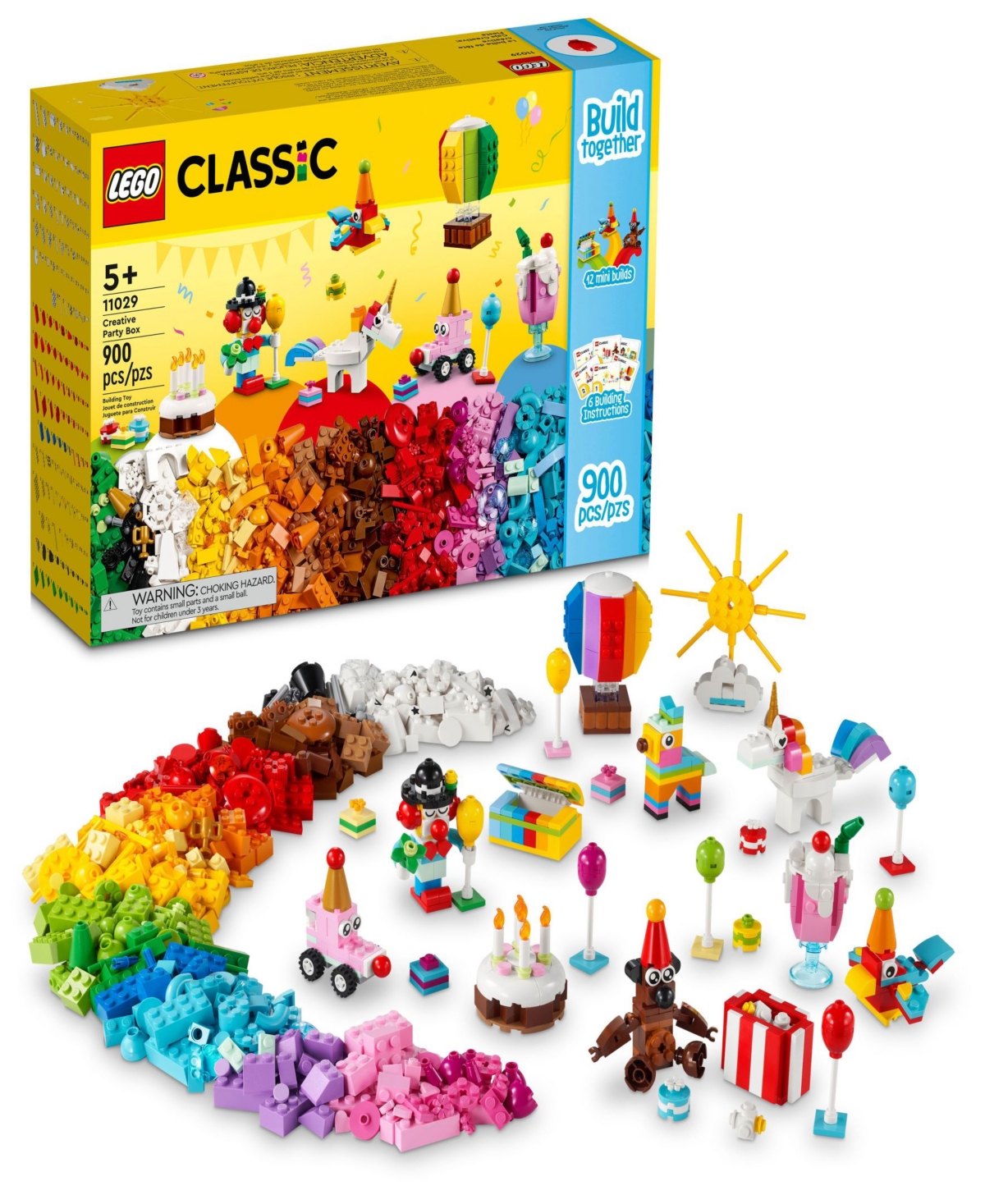 Lego Classic 11029 Creative Party Box Toy Assorted Piece Brick Expansion Building Set In Multicolor