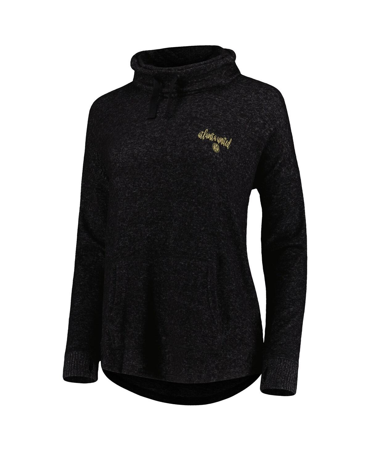 Women'sAtlanta United Fc Cuddle Tri-Blend Pullover Sweatshirt - Heathered Black