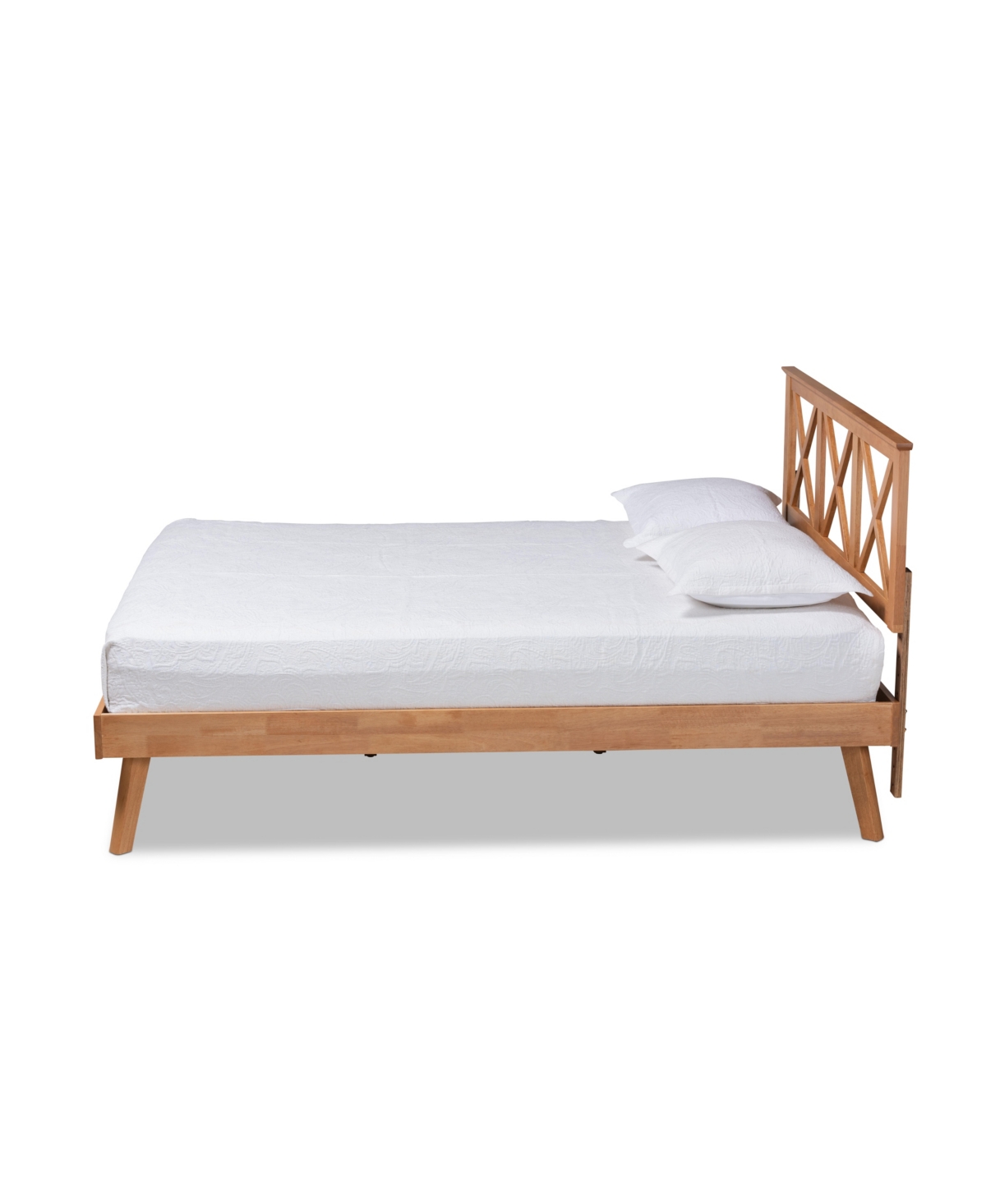 Baxton Studio Galvin Modern And Contemporary Queen Size Finished Wood Platform Bed In Brown