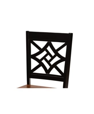 Nicolette Modern and Contemporary 2-Piece Two-Tone and Finished Wood Dining Chair Set