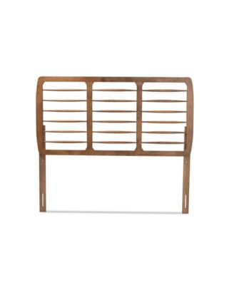 Carolyn Mid-Century Modern Queen Size Finished Wood Headboard