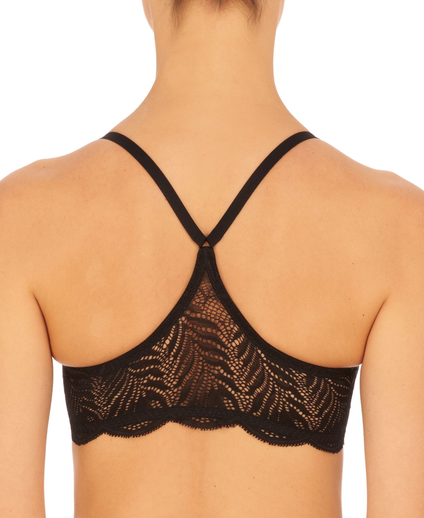 Бра Contour, на косточках, застёжка спереди — Natori, цвет: Чёрный — фото 6