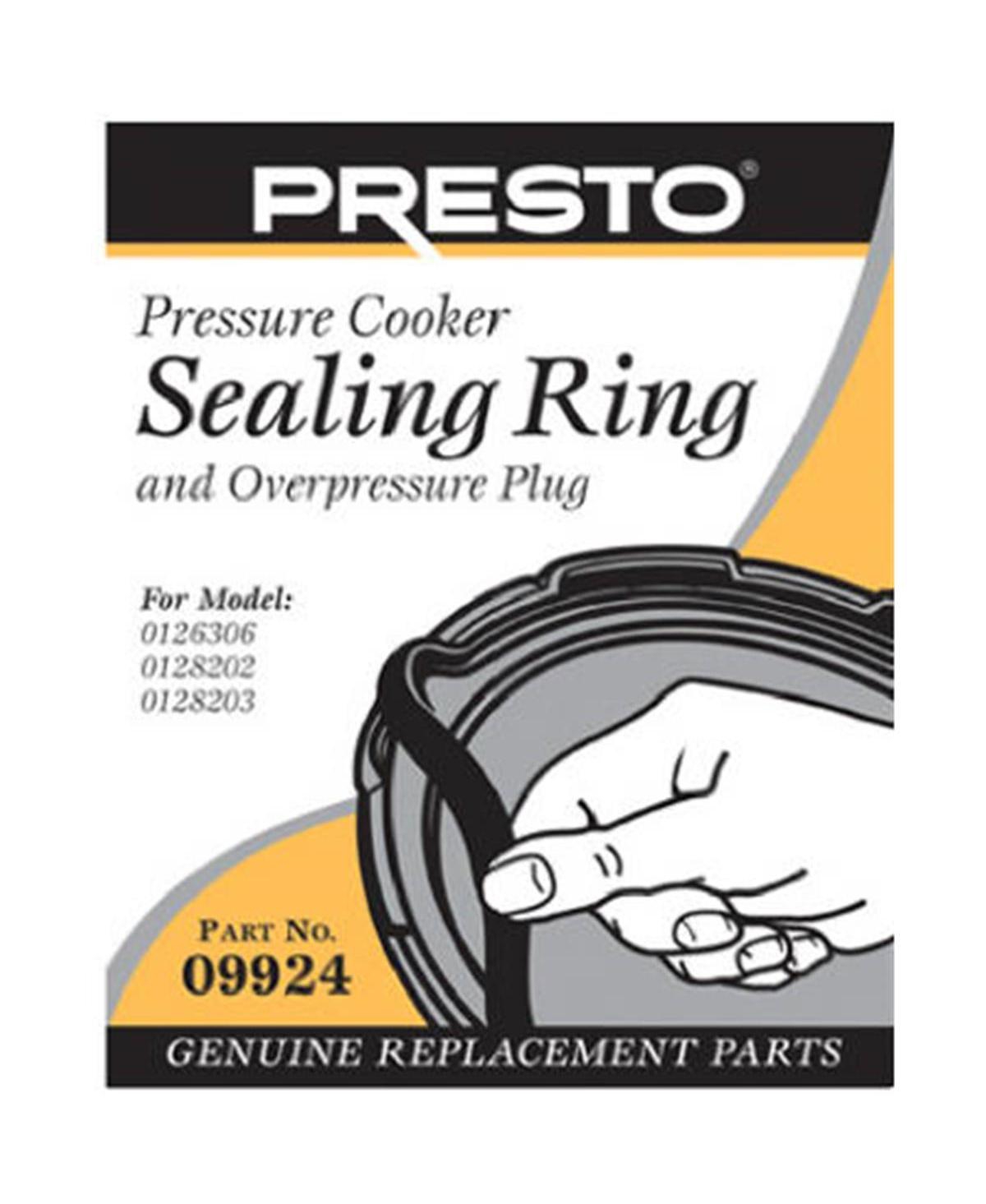 Presto 09924 Pressure Cooker Sealing Ring In Black