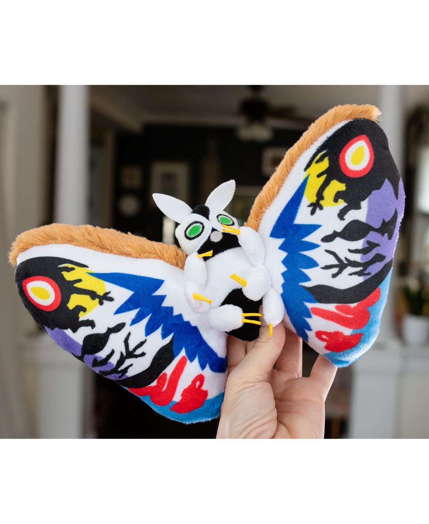 Детская мягкая игрушка Surreal Entertainment Rainbow Mothra 10" Officially Licensed Plush, цвет: Синий — фото 7