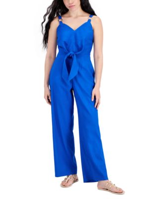 I.N.C. International Concepts Petite Tie Front Jumpsuit Created for Macy s Macy s