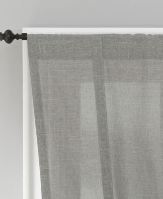 Noah Heathered Texture Semi-Sheer Rod Pocket Window Tie-up Shade