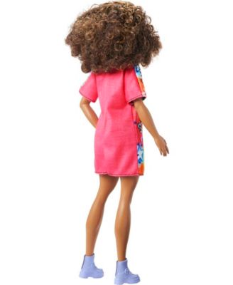 Barbie Fashionistas Doll with Brunette with Graffiti Dress - Macy's