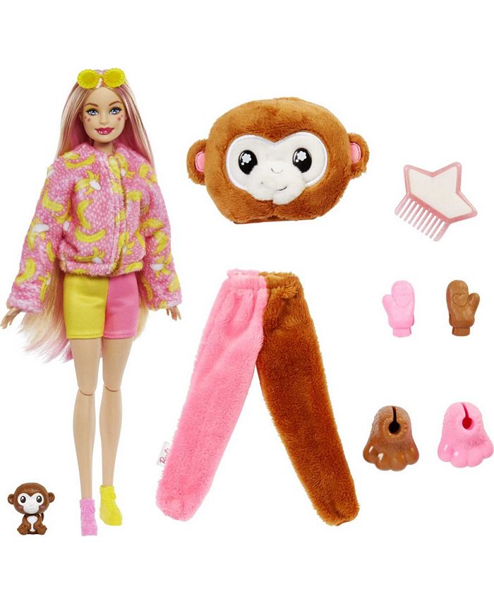 Barbie Cutie Reveal Jungle Series Monkey - January 2023 by MATTEL
