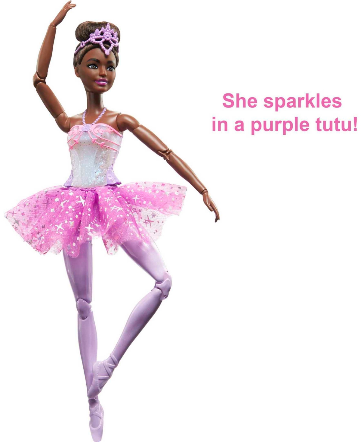 Shop Barbie Dreamtopia Twinkle Lights Magical Ballerina Doll In Multi-color