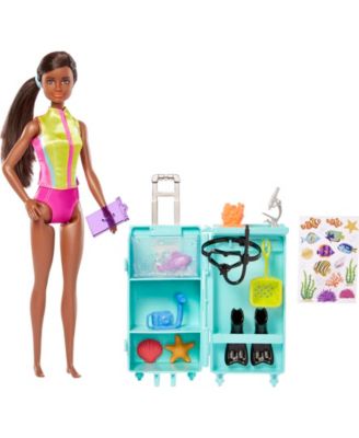 Barbie Marine Biologist Doll and Playset Brunette Macy's