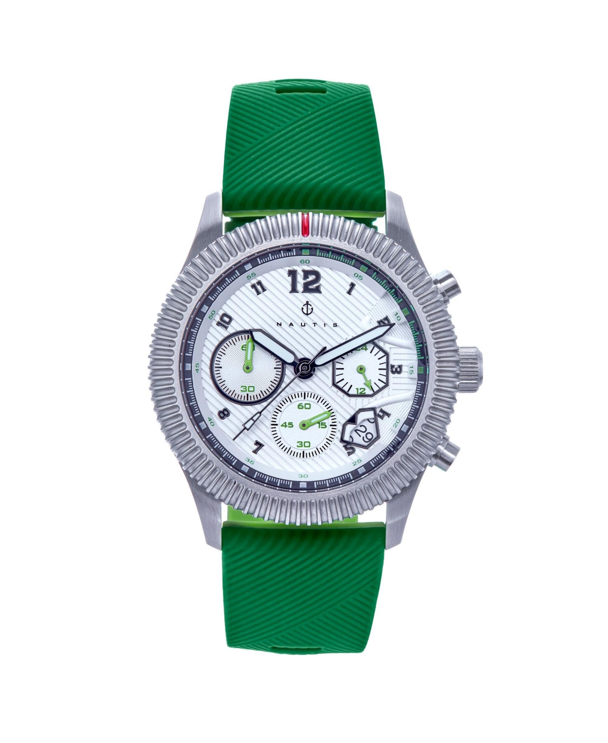 Men Meridian Rubber Watch - Green, 42mm - Green