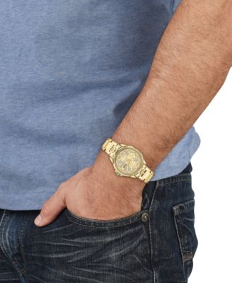 Versus Versace Men's 6E Arrondissement Gold Ion Plated Bracelet