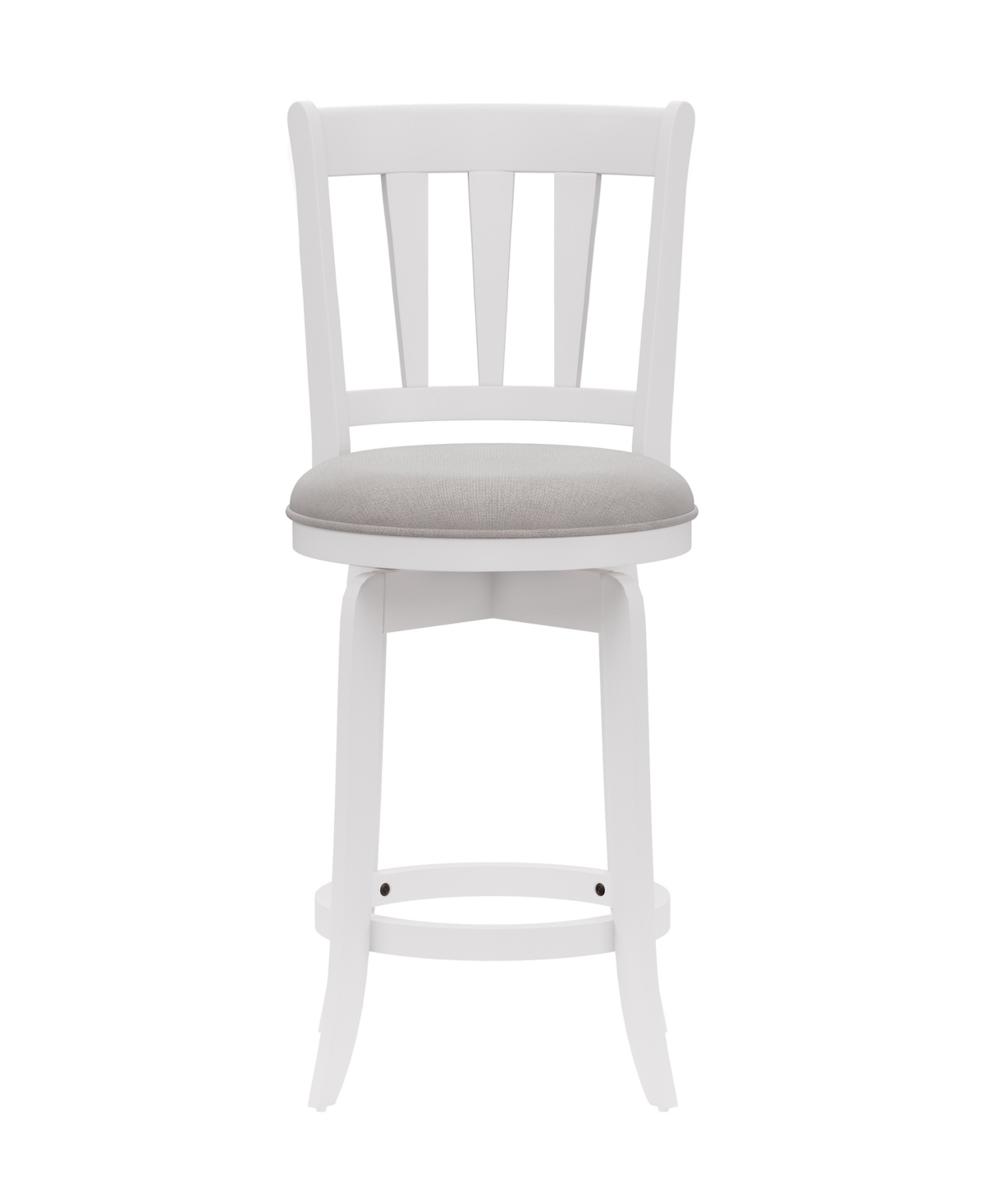 Hillsdale 39" Wood Presque Isle Furniture Counter Height Swivel Stool In White