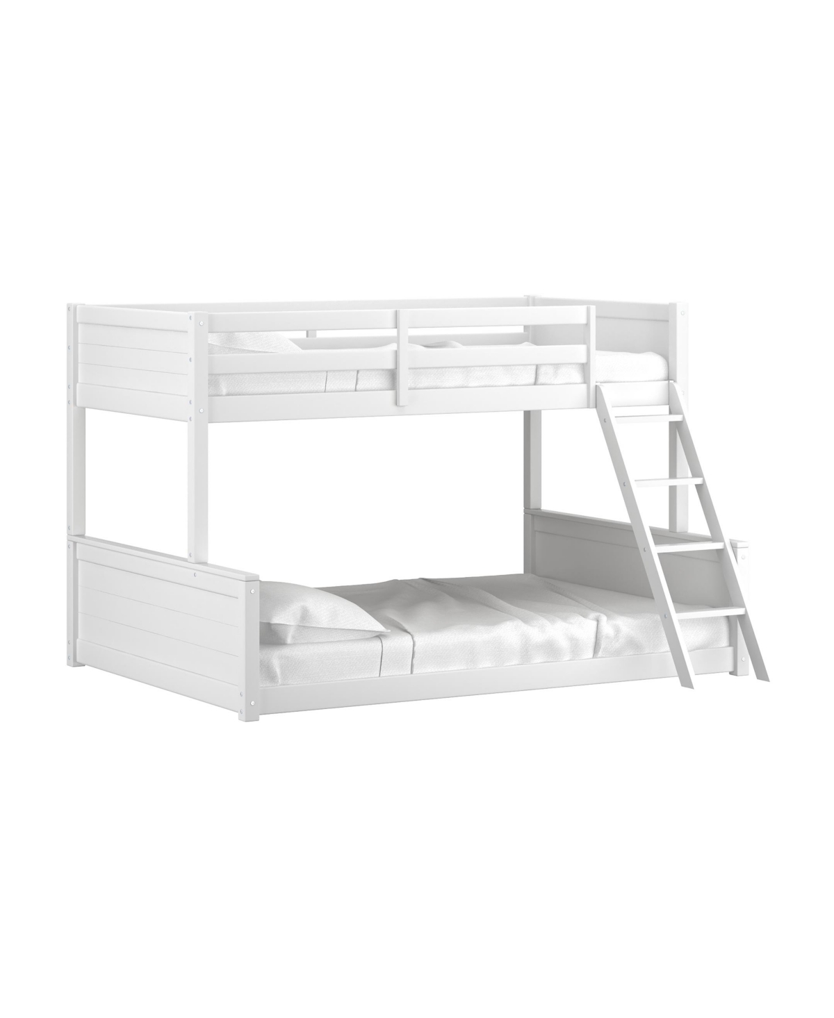 Hillsdale By Living Essentials Wood Capri Twin Over Full Bunk Bed In White