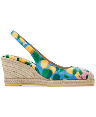 Cole Haan Damen Keilsandale Cloudfeel Espadrille – Mit Knöchelriemen, Bequem, Absatz 7,5 Cm, Veganes Leder
