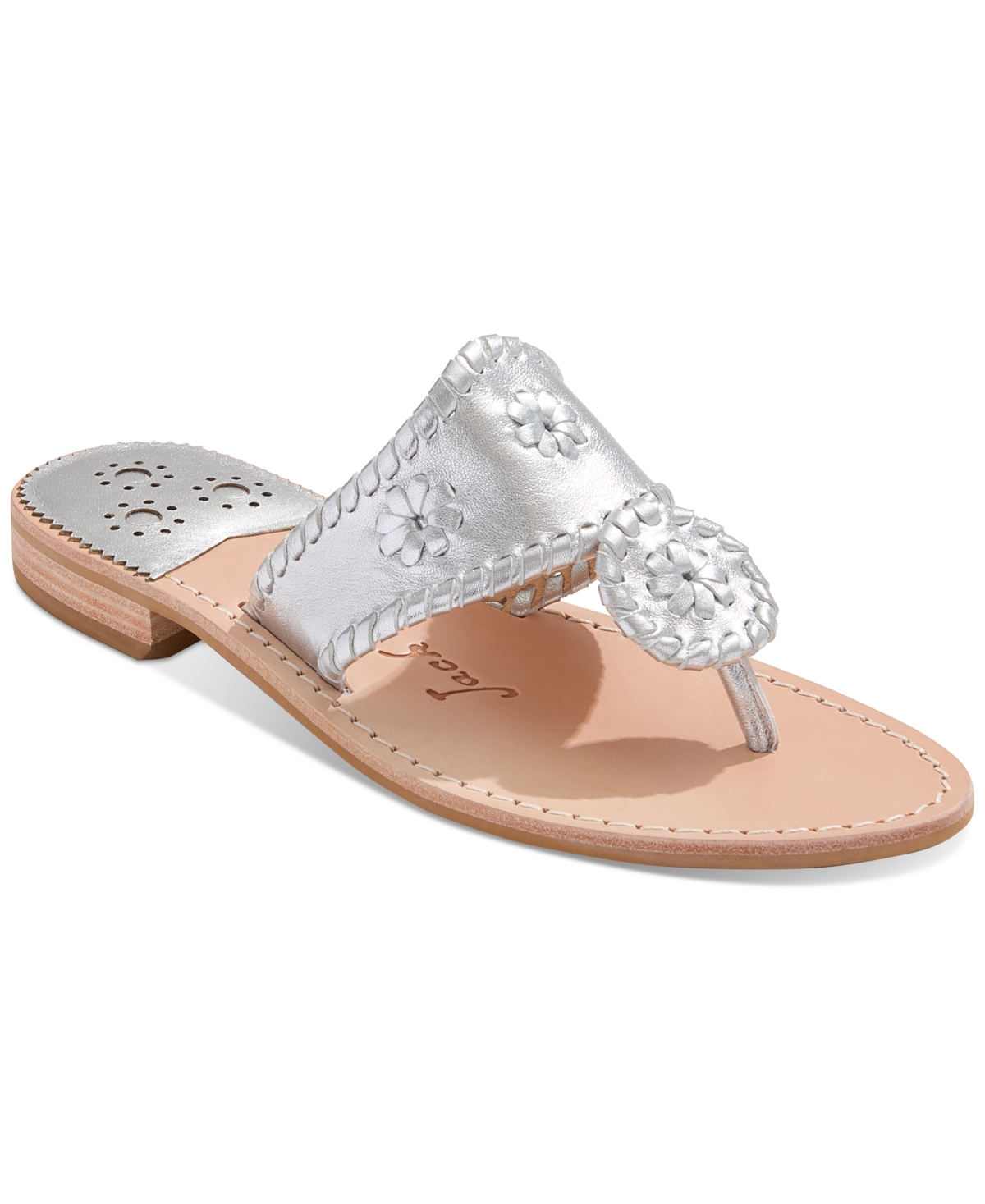 Women's Jacks Slip-On Flat Sandals - Platinum