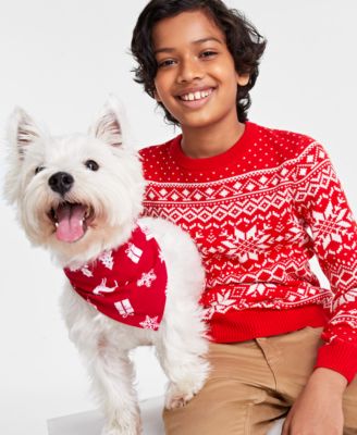 Charter Club Holiday Lane Big Boys Festive Fair Isle Sweater