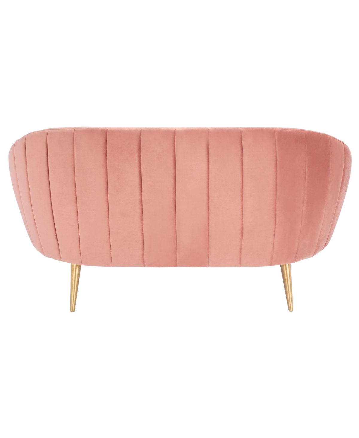 Razia Channel Tufted Loveseat - Gold