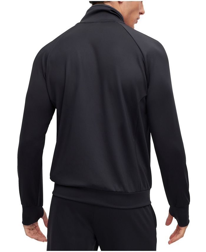 Hugo Boss Men's Zip-Up Active-Stretch Fabric Sweatshirt - Macy's
