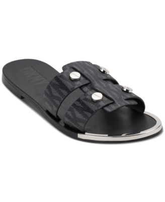 DKNY - Women's Glynn Slip-on Embellished Slide Sandals