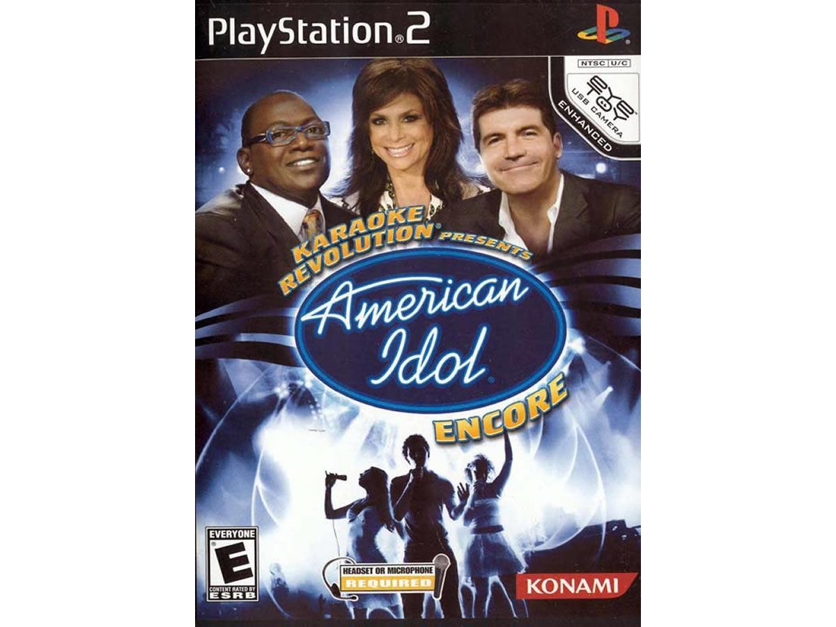 Konami Karaoke Revolution Presents: American Idol Encore (game Only) Ps2 In Open Miscellaneous